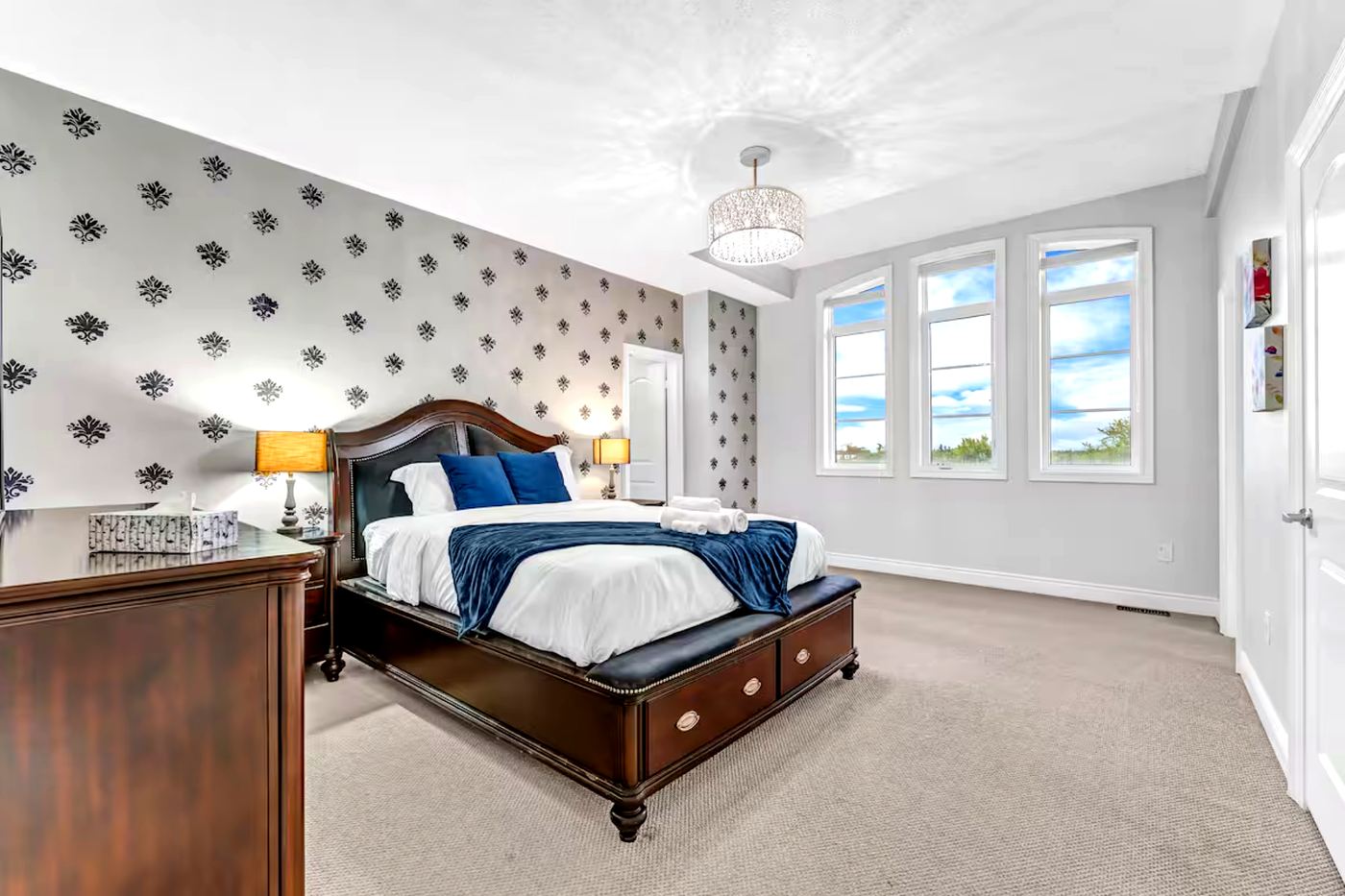 Designer Wallpaper King Bedroom