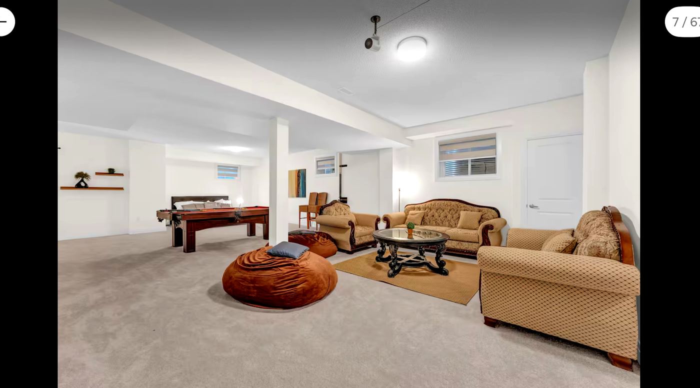 Basement Game Room & Lounge