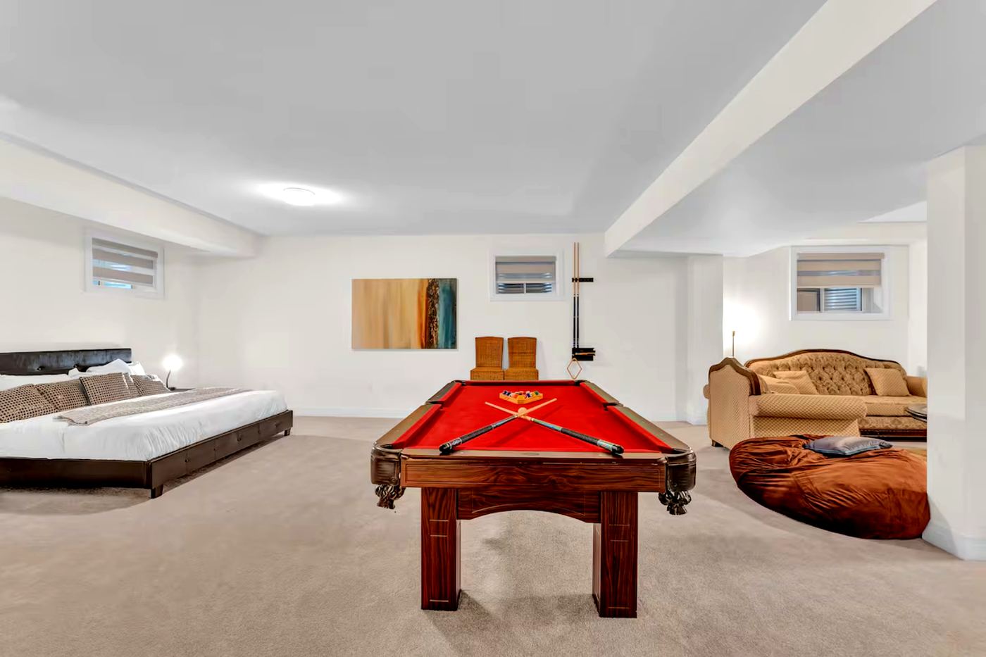 Pool Table & Basement Suite