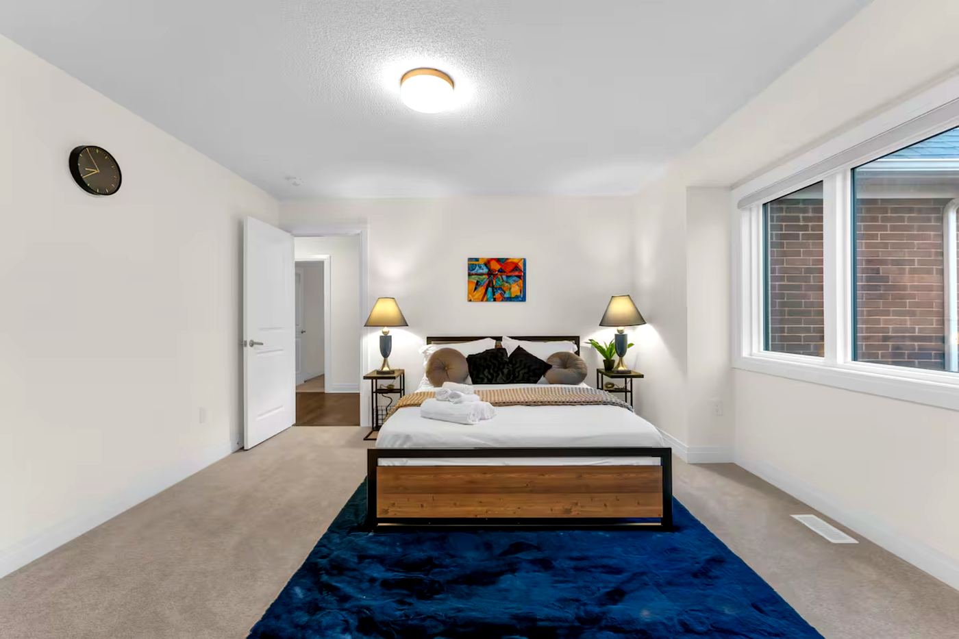 King Bedroom · Blue Accent